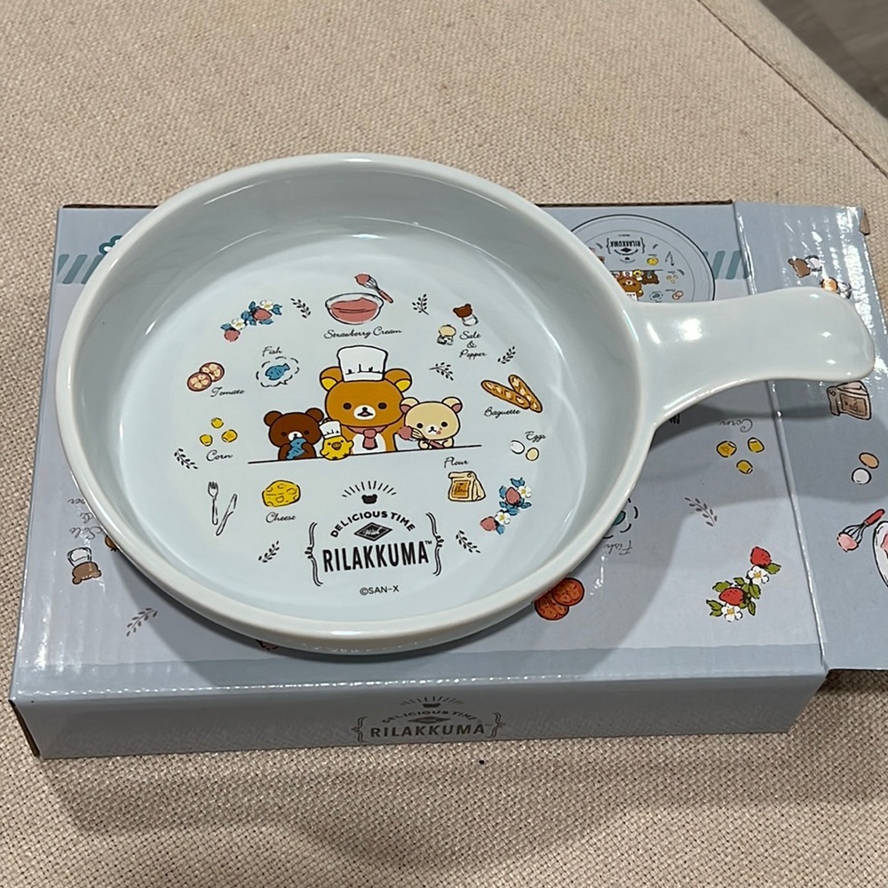 San-x Rilakkuma round plate pan